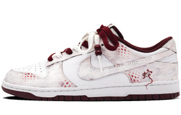 Nike Кроссовки для скейтбординга Dunk с противоскользящим износостойким верхом, унисекс, красные, белые dv0833-115（team164-炽焰之鳞） | red white