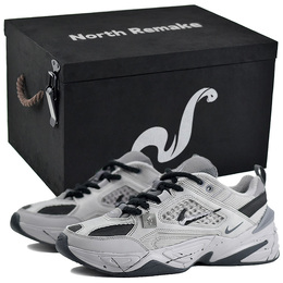 Низкие кроссовки M2K Tekno Anti Slip, износостойкие, массивные, унисекс, серые Nike, Gray bv0074-001(team96-snake5s-box) | gray