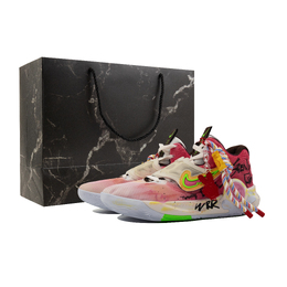 Nike Баскетбольные кроссовки KD Trey 5 IX с противоскользящим и износостойким дышащим верхом, винтажные, унисекс, цвет вишнево-розовый dj7554-014（team695-男款樱花粉） | cherry blossom pink