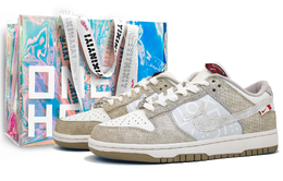 Кроссовки для скейтбординга Dunk Anti-Slip, износостойкие, женские, цвета экрю Nike, Ecru (Laser Shopping Bag) fz5065-111(team400-卡皮巴拉女款白简礼) | ecru (laser shopping bag)