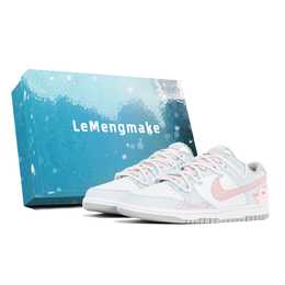 Nike Кроссовки для скейтбординга Dunk Joy Lemon с противоскользящим покрытием, синие, женские dd1503-103(team778-莓夏小熊s-box) | blue