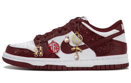 Nike Кроссовки для скейтбординга Dunk Low Top женские бордовые fb9109-115(team拾玖-两情相悦） | burgundy