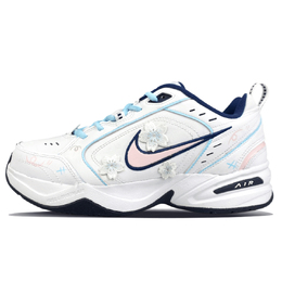 Nike Кроссовки Air Monarch 4 White Navy с нескользящей подошвой, массивные, унисекс, белые 415445-102(team76-春和景明) | white