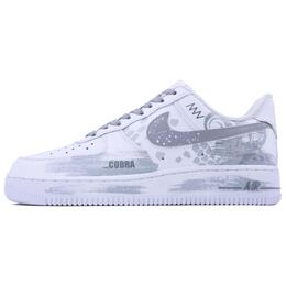 Nike Кроссовки Air Force 1 Glass Snake SDS Snake Year CNY с низким верхом, противоскользящие, унисекс, белые cw2288-111（team168-眼镜蛇) | white