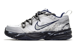 Nike Кроссовки Air Monarch 4 Dark Shadow Tracking с противоскользящим покрытием, износостойкие, низкие, массивные, унисекс, серо-белые 415445-102(team698-暗影循迹) | gray white