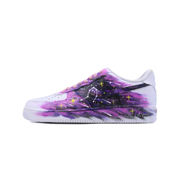 Nike Кроссовки Air Force 1 Starry Purple Mist с антискользящим покрытием, износостойкие, низкие, для скейтбординга, унисекс, белые, фиолетовые cw2288-111（team779-男女 星辰紫霭） | white purple
