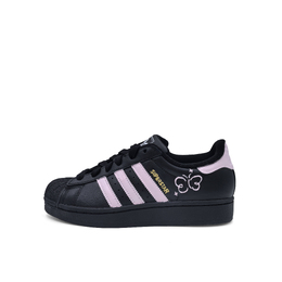 Adidas SUPERSTAR Pink Butterfly, нескользящие, износостойкие, низкие, кроссовки для скейтбординга, унисекс, черно-розовые ji0079(team551-粉蝶) | black pink