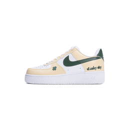 Nike Кроссовки для скейтбординга Air Force 1 с защитой от скольжения, женские, зелено-бежевые dd8959-100（team897-绿米逸彩） | green beige multicolor