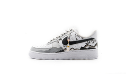 Nike Кроссовки Air Force 1 с антискользящим покрытием, износостойкие, низкие, для скейтбординга, унисекс, черные, белые, серые cw2288-111（team719-山水画） | black white gray