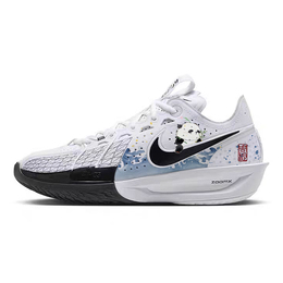 Nike Баскетбольные кроссовки Air Zoom GT Cut 3 с противоскользящим износостойким дышащим быстросохнущим верхом, унисекс, белые dv2918-102(team181-迎风熊猫) | white