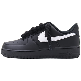 Nike Кроссовки Air Force 1 для скейтбординга, износостойкие, низкие, унисекс, черные fz0627-010(team91-空军黑武士 黑麻绳） | black