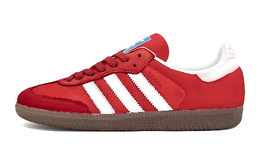 Adidas Кроссовки для скейтбординга SAMBA OG с противоскользящим износостойким верхом, унисекс, красные, белые b75806(team634-爱的邂逅) | red white
