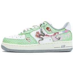 Кроссовки для скейтбординга Air Force 1 с антискользящим износостойким верхом, женские, светло-зеленые Nike, Light Green dx2678-100(team335-银蛇绮履1) | light green