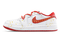 Jordan Кроссовки 1 Breathable Low-Top Vintage Unisex White Pink cz0790-161(team116-金蛇鳞片) | white