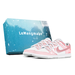 Nike Кроссовки для скейтбординга Dunk Slip с низким верхом, женские, розовые dd1503-103(team778-猫咪酥酪-box) | pink