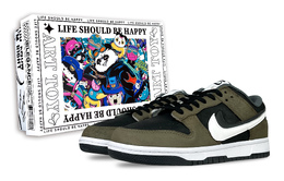 Nike Кроссовки для скейтбординга Dunk унисекс с низким верхом, черные, белые, коричневые hv1800-101(team701-摩卡慕斯-box熊） | coffee
