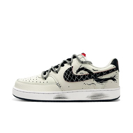 Nike Кроссовки для скейтбординга Court Vision 1 Sunset Silhouette, износостойкие, низкие, унисекс, черные, белые dm1187-101(team668-日光浮影） | black white