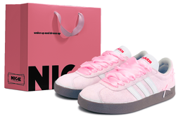 Adidas Кроссовки для скейтбординга VL COURT 2.0, износостойкие, розовые js3003(team1324-樱花布丁ld) | pink