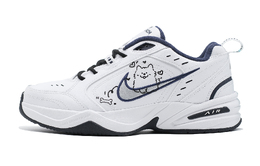 Nike Кроссовки Air Monarch 4 Snowplain, износостойкие, увеличивающие рост, низкие, массивные, унисекс, белые 415445-102(team140-骨头小狗) | white