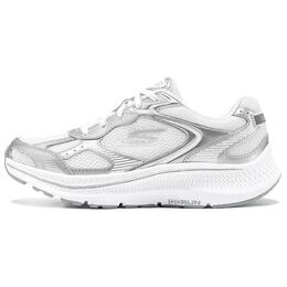 Skechers Женские кроссовки GO Series с низким верхом, устойчивые к истиранию, белые, серебристые 128633-wsl | white silver