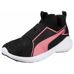 Puma Кроссовки Rebel Anti-Slip, износостойкие, женские, среднего размера, повседневные, цвет черный/розовый 364619-01 | black pink