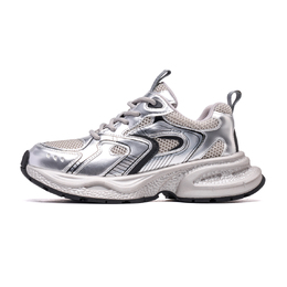Низкие массивные кроссовки женские серебристые Eblan, Silver ee841637d52 | silver