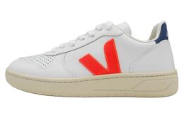Veja Кроссовки V 10 Leather 'White Orange Fluo Combalt' vx022136
