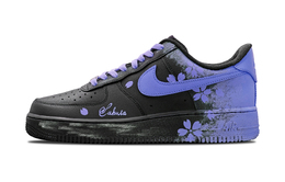 Nike Кроссовки Air Force 1 Coverage с низким верхом, противоскользящие и износостойкие, унисекс, черно-синие cw2288-001（team443-樱落-蓝紫） | black blue