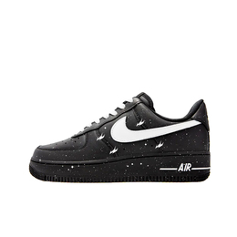 Nike Кроссовки для скейтбординга Air Force 1 с противоскользящим износостойким верхом, унисекс, черно-белые cw2288-001(team619-克影骇墨) | black white