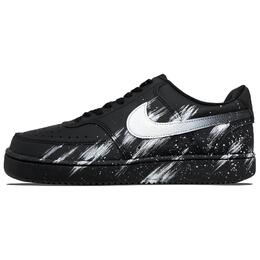 Nike Кроссовки Court Vision Low с низким верхом, амортизирующие, противоскользящие, износостойкие, для скейтбординга, унисекс, черные dh2987-002（team217-黑云摧城） | black
