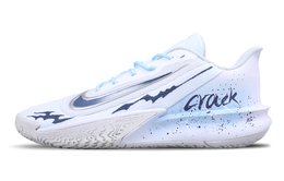 Nike Баскетбольные кроссовки Precision 7 с амортизацией, противоскользящие, износостойкие, с отскоком, низкие, унисекс, белые, синие fn4322-100(team51-裂隙) | crack