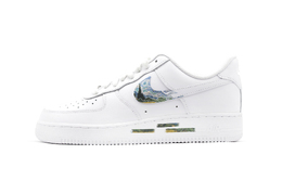 Nike Кроссовки для скейтбординга Air Force 1 с противоскользящим износостойким верхом, унисекс, белые, синие cw2288-111(team140-麦田与柏树) | white blue