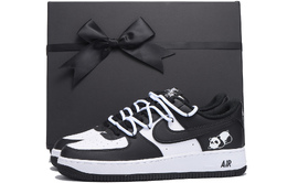 Nike Кроссовки для скейтбординга Air Force 1 с противоскользящим износостойким верхом, унисекс, черно-белые dv0788-001(team-59男女同款黑白二sbox) | black white