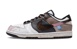Nike Кроссовки для скейтбординга Dunk с низким верхом, износостойкие, унисекс, коричневые, розовые dd1391-100（team726-瑞蛇欢腾） | brown pink