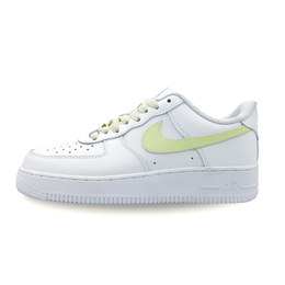 Nike Кроссовки для скейтбординга Air Force 1 с противоскользящим износостойким верхом, унисекс, белые, желтые cw2288-111(team516-七色黄) | white yellow