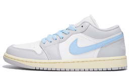 Баскетбольные кроссовки Air 1 Slip-Resistant Coverage Low Top Vintage, женские, светло-серые Jordan, Light Gray dc0774-103(team59-女款白蓝) | light gray