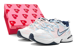 Nike Кроссовки Air Monarch 4 с защитой от скольжения, износостойкие, низкие, массивные, унисекс, розовые, синие 415445-102(teams-心动粉蓝s-box) | pink blue