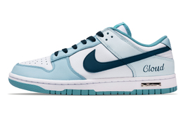 Nike Кроссовки для скейтбординга Dunk Blue Secret Realm с низким верхом, износостойкие, унисекс, синие dv0833-106(team73-蓝色秘境) | blue