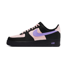 Nike Кроссовки Air Force 1 Coverage с низким верхом, противоскользящие и износостойкие, для скейтбординга, унисекс, черные, розовые, фиолетовые dd8959-001(team598-蔓月青萝) | black pink purple