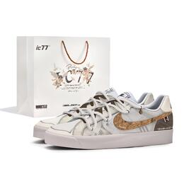 Nike Кроссовки Court Royale с низким верхом, противоскользящие, износостойкие, унисекс, бежево-коричневые bq4222-103(team623-巧巧榛果-box) | beige brown
