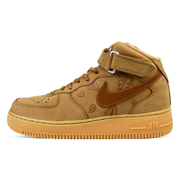 Nike Кроссовки Air Force 1 Slip, износостойкие, средней высоты, для скейтбординга, унисекс, коричневые dj9158-200(team478-腰果花） | brown