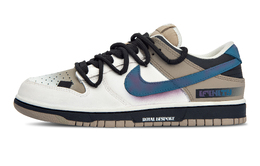 Nike Кроссовки для скейтбординга Dunk Unlimited с противоскользящим износостойким верхом, унисекс, коричневые, белые hq1175-240(team34-无限) | brown white