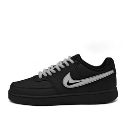 Nike Кроссовки Court Vision с противоскользящим износостойким низким верхом для скейтборда, унисекс, черные dh2987-002（team604-云熙） | black