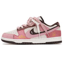 Nike Кроссовки для скейтбординга Dunk Anti-Slip, износостойкие, женские, бежевые, розовые, коричневые hv1799-161(team804-巳巳如意粉棕) | beige pink brown