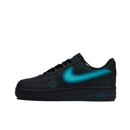 Nike Кроссовки Air Force 1 с низким верхом, устойчивые к истиранию, унисекс, черные cw2288-001(team251-蒂芙尼logo） | black