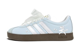 Adidas Кроссовки для скейтбординга Vl Court Classic, нескользящие, износостойкие, низкие, унисекс, светло-голубые jq2470（team700-海洋之心） | light blue