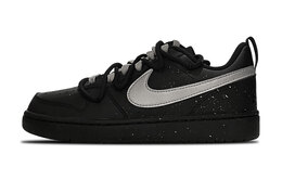Nike Кроссовки Court Borough для скейтборда, износостойкие, противоскользящие, женские, черные, серебристые dv5456-002（team49-银河织梦） | black silver