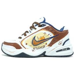 Nike Низкие кроссовки Air Monarch 4 с защитой от скольжения, износостойкие, массивные, унисекс, белые, коричневые 415445-102(team66-咖啡小猫) | white brown