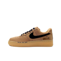 Кроссовки для скейтбординга Air Force 1, унисекс, низкие, черные Nike, Black Brown cj9179-200(team603-黑钩小麦） | black brown