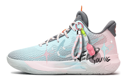 Nike Баскетбольные кроссовки KD Trey 5 IX Shooting Stars Dust с противоскользящей подошвой, износостойкие, унисекс, розово-синие cw3402-011(team683-男女同款流星粉尘) | pink blue